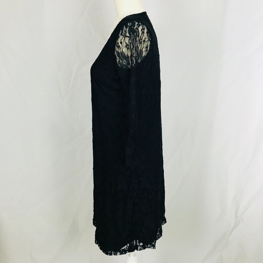 MaCherie Black Lace 3/4 Sleeve Maternity Dress - Picture 5 of 8